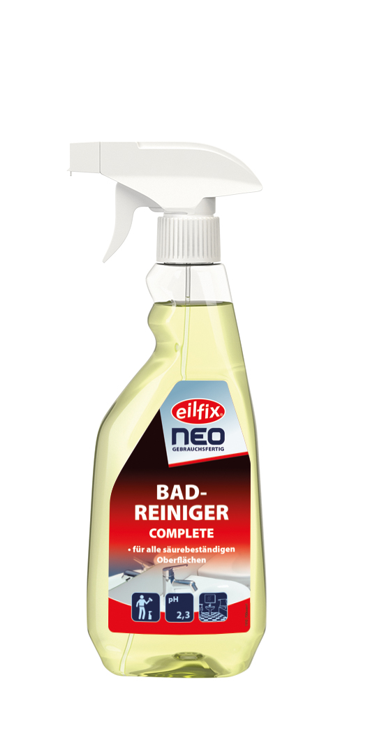 Eilfix® NEO Badreiniger | 500 ml PET Sprühflasche Eilfix® NEO Badreiniger | 500 ml PET Sprühflasche