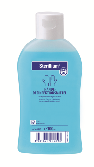 Sterillium® Hände-Desinfektionsmittel 100 ml Kittelflasche Sterillium® Hände-Desinfektionsmittel 100 ml Kittelflasche