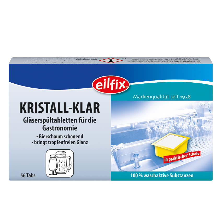 Kristall-Klar Gläserspültabletten 56 x 10g Kristall-Klar Gläserspültabletten 56 x 10g