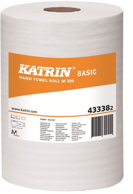 KATRIN Basic M 300 | Handtuchrolle | 17,8 cm x 300 m | 6 Rollen/Karton