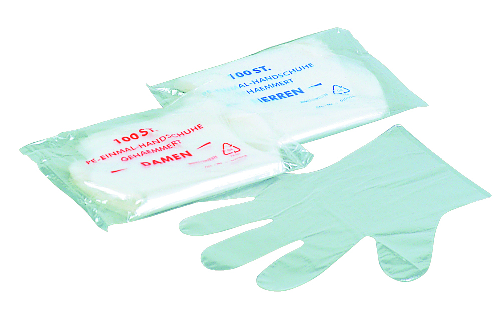 Unigloves PE-Handschuhe Beutel mit 100 Stück Unigloves PE-Handschuhe Beutel mit 100 Stück