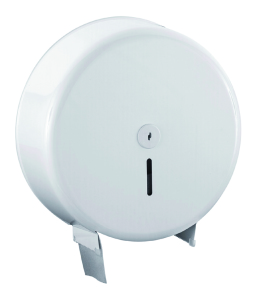 Toilettenpapierspender | Metall-Weiß | Für Rollen bis 32 cm | Jumbospender | ST-88610 Toilettenpapierspender | Metall-Weiß | Für Rollen bis 32 cm | Jumbospender | ST-88610