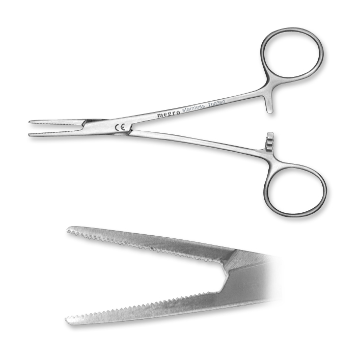 Halstedt - Mosquito Arterienklemme  | gerade | gerieft | 12,5 cm Halstedt - Mosquito Arterienklemme  | gerade | gerieft | 12,5 cm
