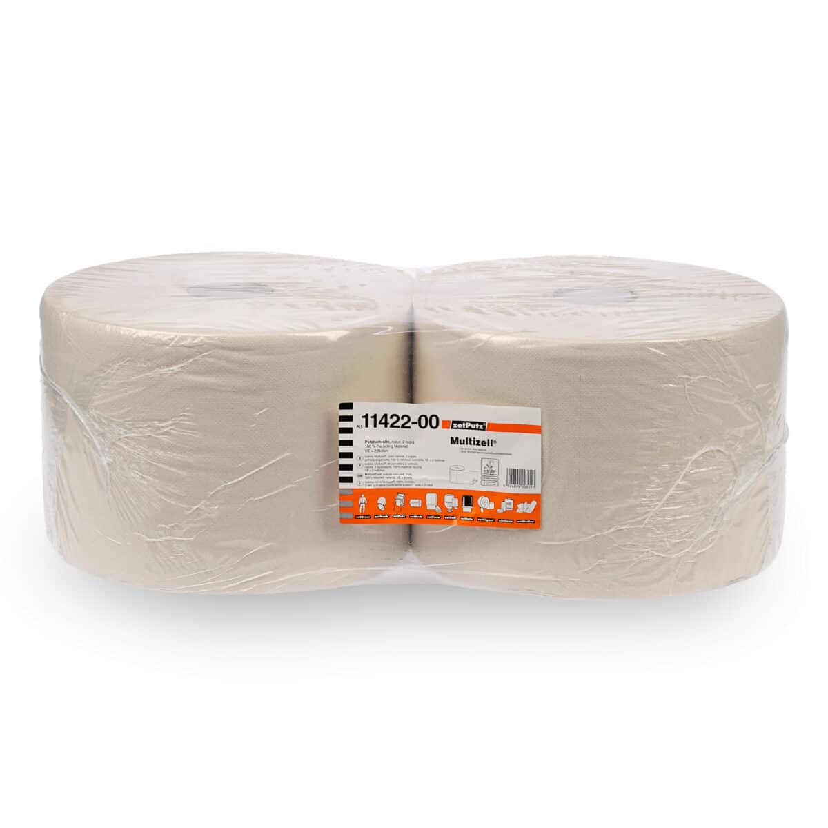 Multizell® Putztuchrolle | Natur | 2-lagig | 36 x 22 cm | 2 Rollen/Beutel Multizell® Putztuchrolle | Natur | 2-lagig | 36 x 22 cm | 2 Rollen/Beutel