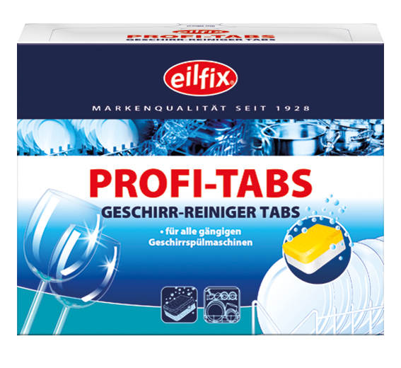 Eilfix® Profi-Tabs | Reiniger-Tabs für Haushaltsspülmaschinen | 60 Stück Eilfix® Profi-Tabs | Reiniger-Tabs für Haushaltsspülmaschinen | 60 Stück