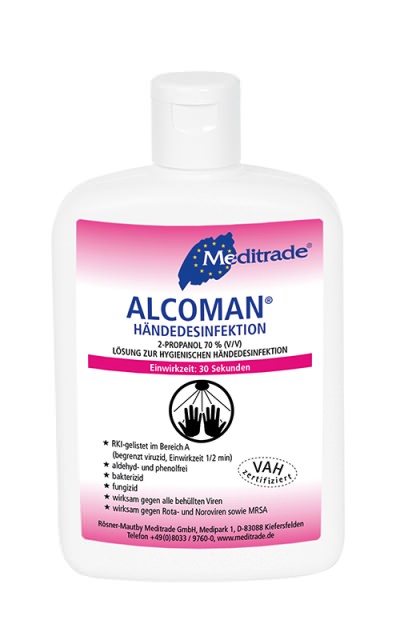 Meditrade ALCOMAN® Händedesinfektion 150 ml Flasche