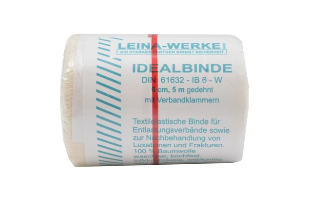 Idealbinden | 6 cm x 5 m | Weiß | Einzeln verpackt