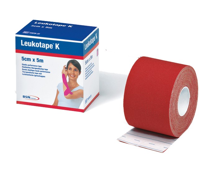 Leukotape® K Kinesiologie Tape Rot 5 cm x 5 m Leukotape® K Kinesiologie Tape Rot 5 cm x 5 m