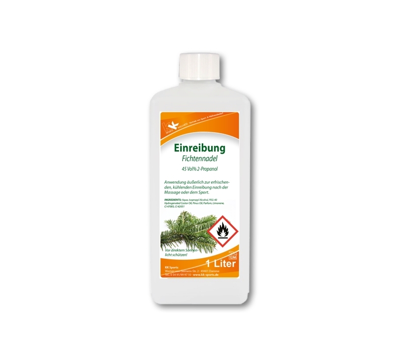 KK Einreibung Fichtennadel  (45 Vol.%) 1 Liter Flasche KK Einreibung Fichtennadel  (45 Vol.%) 1 Liter Flasche