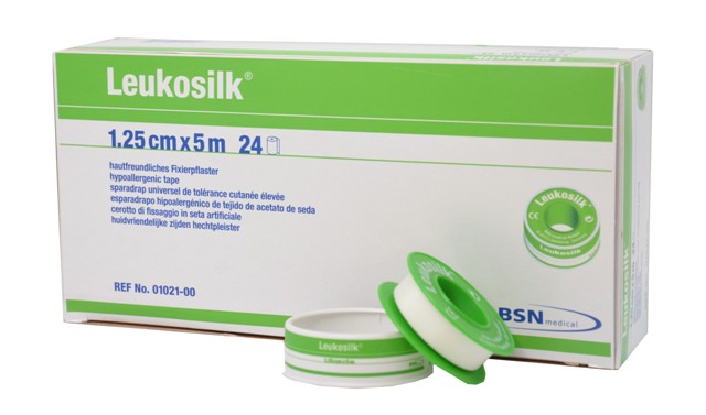 Leukosilk® | Fixierpflaster | Weiß | 1,25 cm x 5 m Rolle Leukosilk® | Fixierpflaster | Weiß | 1,25 cm x 5 m Rolle