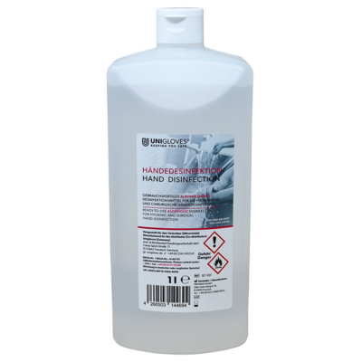 Unigloves | Händedesinfektion |  1 Liter Flasche Unigloves | Händedesinfektion |  1 Liter Flasche