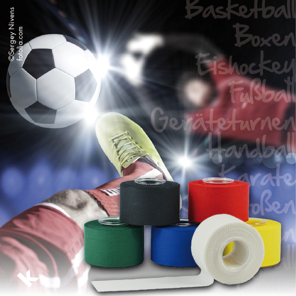KK Sporttape 3,8 cm  | verschiedene Farben | 10 m Rolle KK Sporttape 3,8 cm  | verschiedene Farben | 10 m Rolle