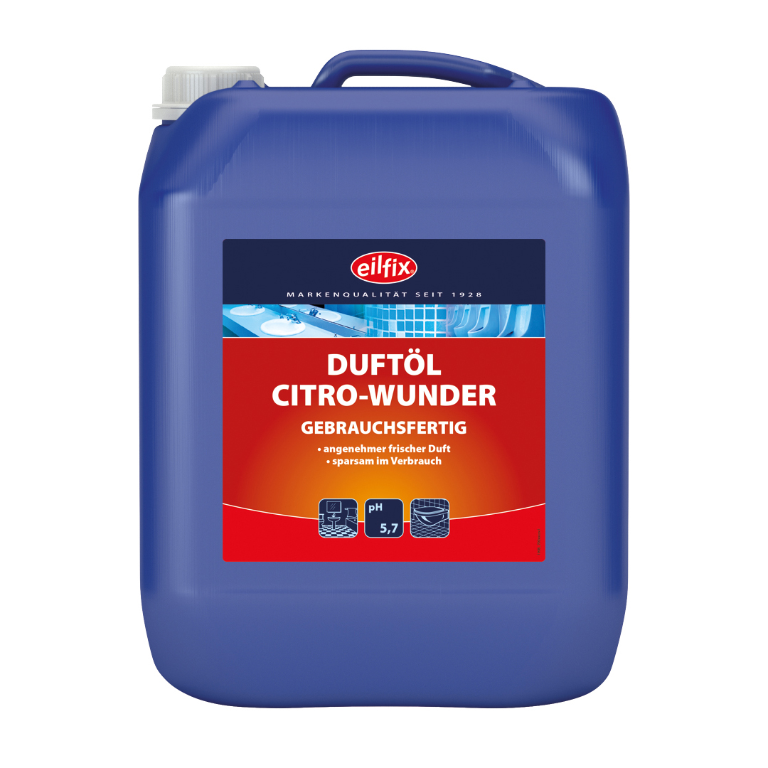 Eilfix® Duftöl Citro-Wunder | Gebrauchsfertig | 10 Liter Kanister Eilfix® Duftöl Citro-Wunder | Gebrauchsfertig | 10 Liter Kanister