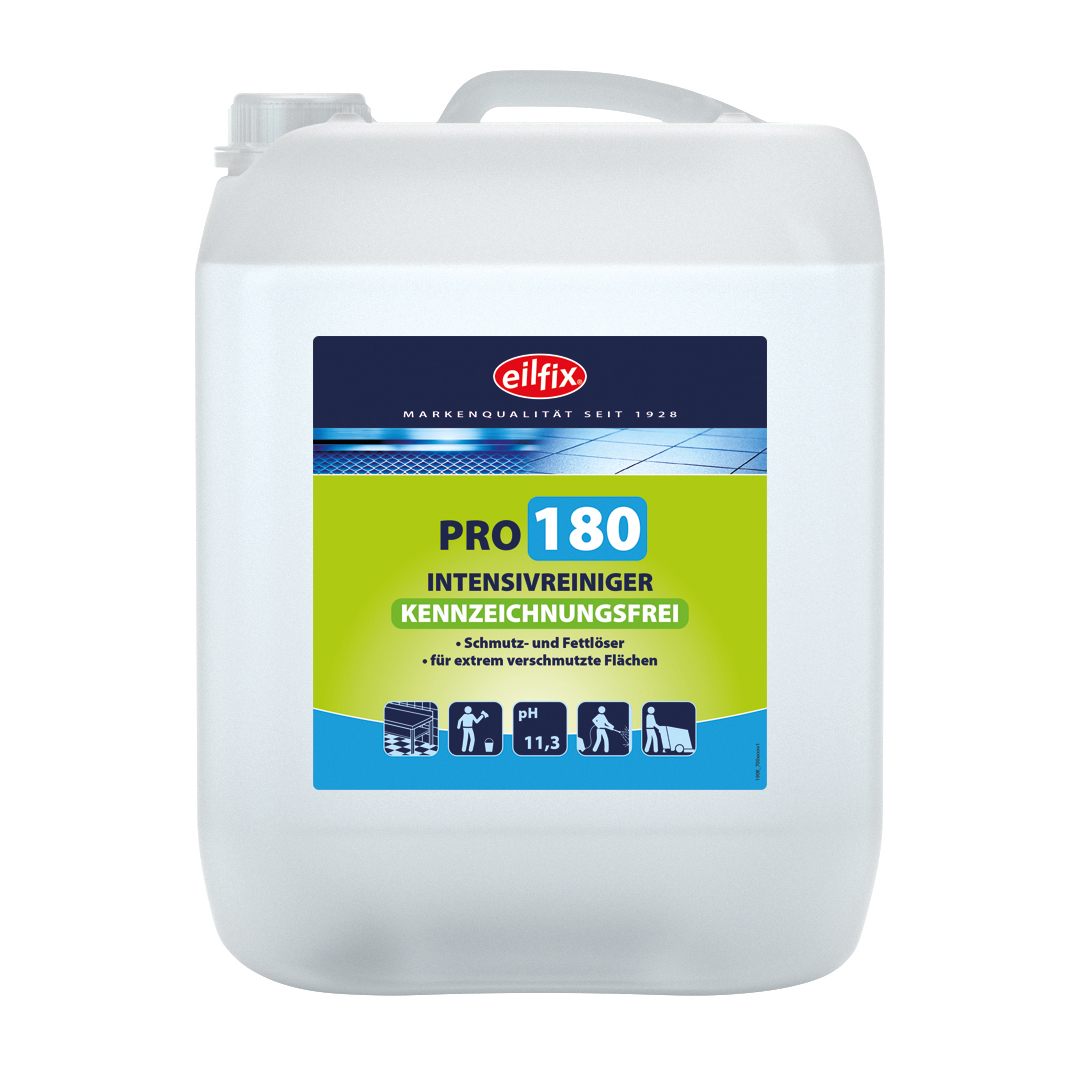 Eilfix® PRO 180 Intensivreiniger | Kennzeichnungsfrei | 10 Liter Kanister Eilfix® PRO 180 Intensivreiniger | Kennzeichnungsfrei | 10 Liter Kanister