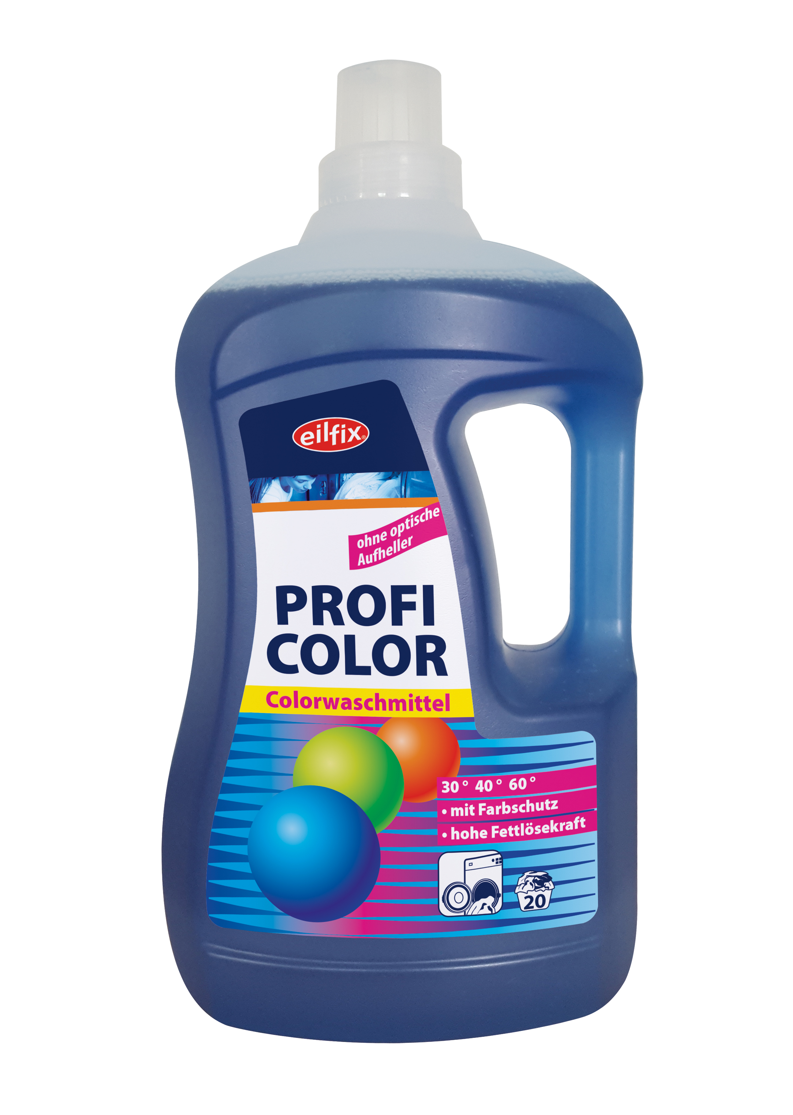 Eilfix® Profi Color | Colorwaschmittel flüssig | 2 Liter Flasche Eilfix® Profi Color | Colorwaschmittel flüssig | 2 Liter Flasche