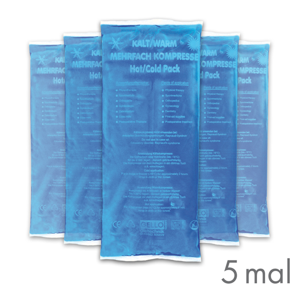 5 x KK Kalt Warm Kompresse 12 cm x 29 cm 5 x KK Kalt Warm Kompresse 12 cm x 29 cm
