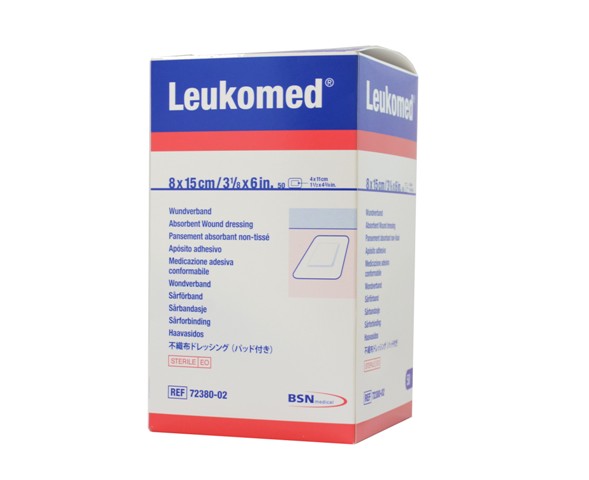 Leukomed® | Wundverband Sterile Pflaster | 8 x 15 cm | 50 Stück/Packung Leukomed® | Wundverband Sterile Pflaster | 8 x 15 cm | 50 Stück/Packung