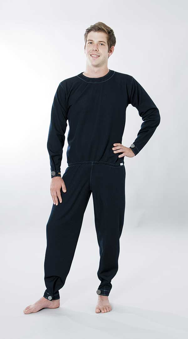 Suprima Pflegeoverall Unisex mit Sicherheitsknopf Größe S-XL Marine 4740