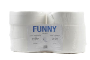 Jumbo Toilettenpapier | Weiß | ca. Ø 28 cm | 2-lagig | 6 Rollen/Beutel | AG-023 Jumbo Toilettenpapier | Weiß | ca. Ø 28 cm | 2-lagig | 6 Rollen/Beutel | AG-023