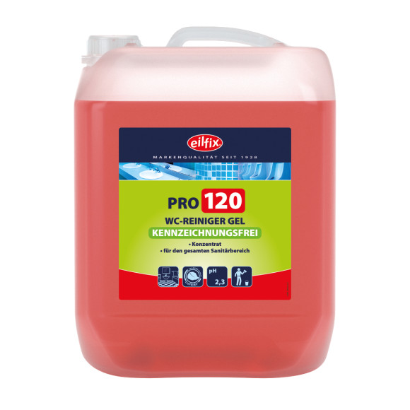 Eilfix® PRO 120 WC-Reiniger Gel | 10 Liter Kanister