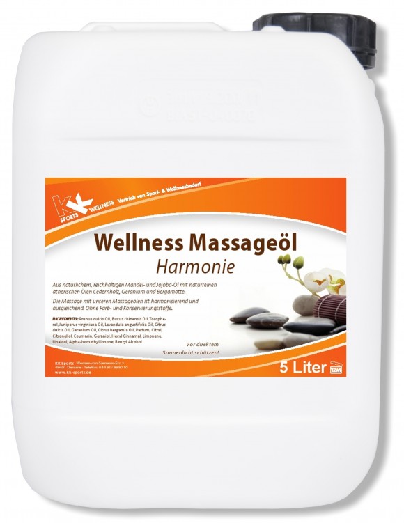 KK Wellness Massageöl Harmonie 5 Liter Kanister