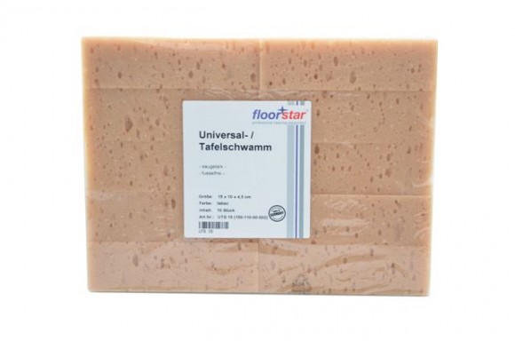 Floorstar | Universalschwämme / Tafelschwämme | 15 x 10 x 4,5 cm | 10 Stück/ Packung | UTS15