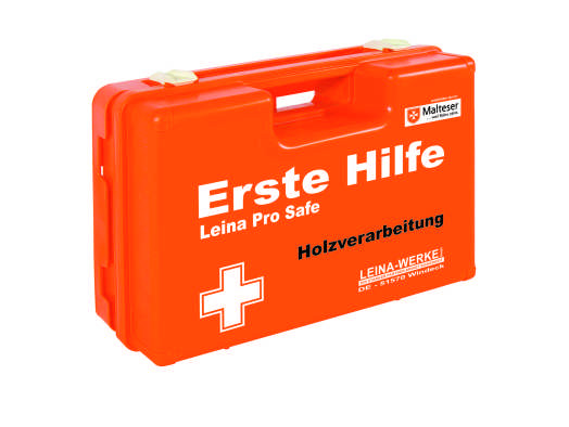 Leina Pro Safe Erste Hilfe Koffer | Holzverarbeitung | DIN 13157 (2021-11)