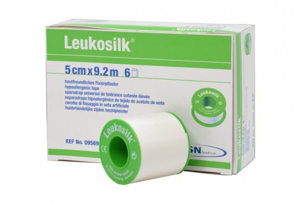Leukosilk® | Fixierpflaster | Weiß | 5 cm x 9,2 m Rolle