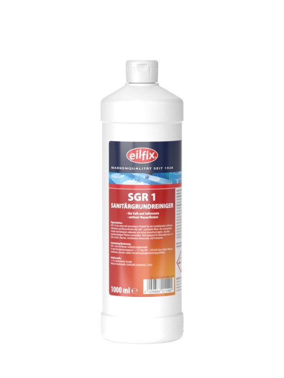 Eilfix® SGR 1 Sanitärgrundreiniger | 1 Liter Flasche
