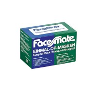 FACE MATE | OP-Mundschutz | 3-lagig | Grün  50 Stück/Packung
