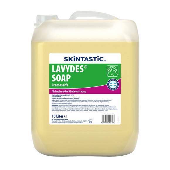 Skintastic® Lavydes | antibakterielle Cremeseife | Seife | 10 Liter Kanister