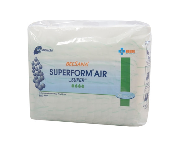 Beesana® Superform® AIR | Super | Inkontinenzvorlage | 20 Stück/Packung