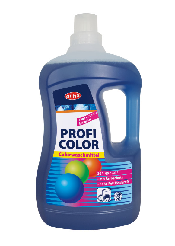 Eilfix® Profi Color | Colorwaschmittel flüssig | 2 Liter Flasche