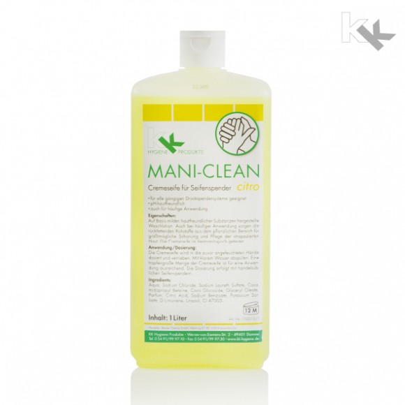 KK Mani-Clean Citro Seife | Handwaschseife | 1 Liter Euroflasche