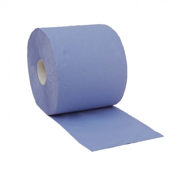 Multiclean® plus | Industriepapierrolle | Blau | Putztuchrolle | 36 x 22 cm | 2 Rollen à 500 Blatt