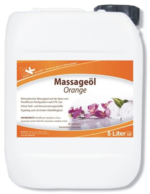 KK Massageöl Orange 5 Liter Kanister