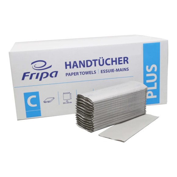 FRIPA Plus Handtuchpapier | 25 x 33 cm | 1-lagig | 3120 Blatt/Karton