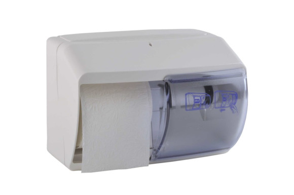 Toilettenpapierspender | Weiß | Für 2 Rollen | AG-554