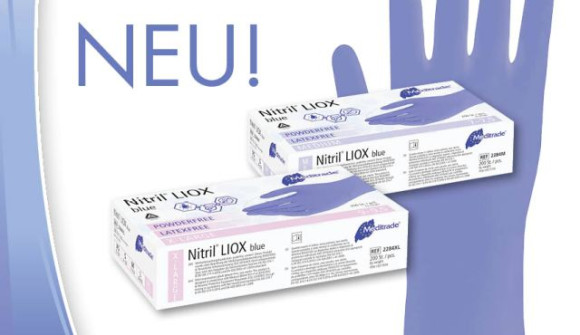 Meditrade Nitril® LIOX | Antimikrobieller Untersuchungshandschuhe | XS - XL | 200 Stück/Box