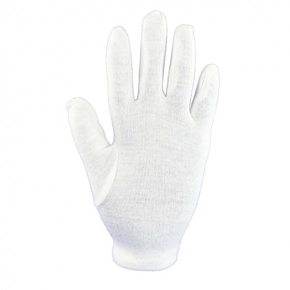 Baumwoll-Trikot Handschuhe | Reinweiß | Größe 6-13 | 12 Paar/Packung