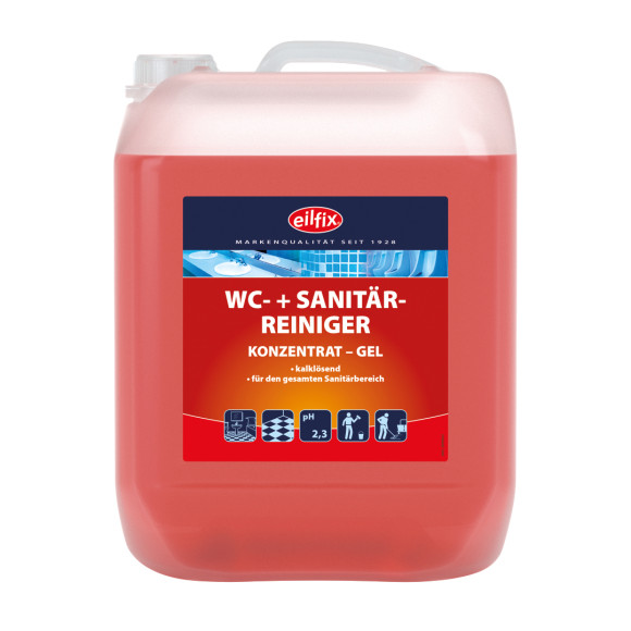 Eilfix® WC +Sanitärreiniger rot | 10 Liter Kanister