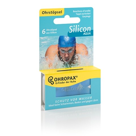 OHROPAX® Silicon | Aqua 6 Stück/Dose in Hängeschachtel