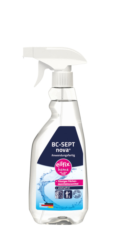 Eilfix® home BC SEPT nova | Anwendungsfertige Flächendesinfektion | 500 ml Sprühflasche